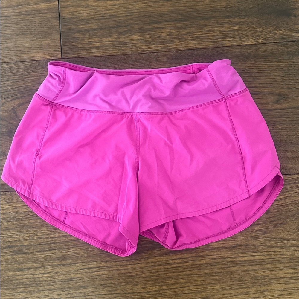 Lululemon Magenta Speed up Shorts